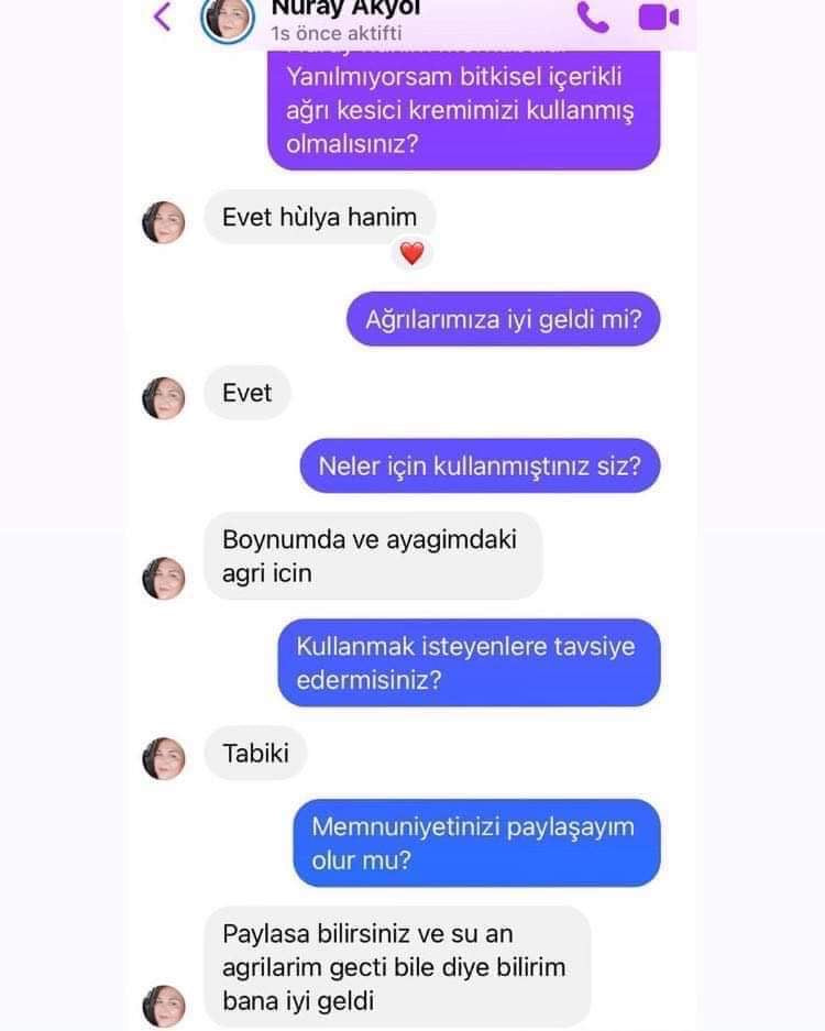 HÜMA & BERLİN
Bitkisel Ağrı Tedavi Edici Masaj Kremi