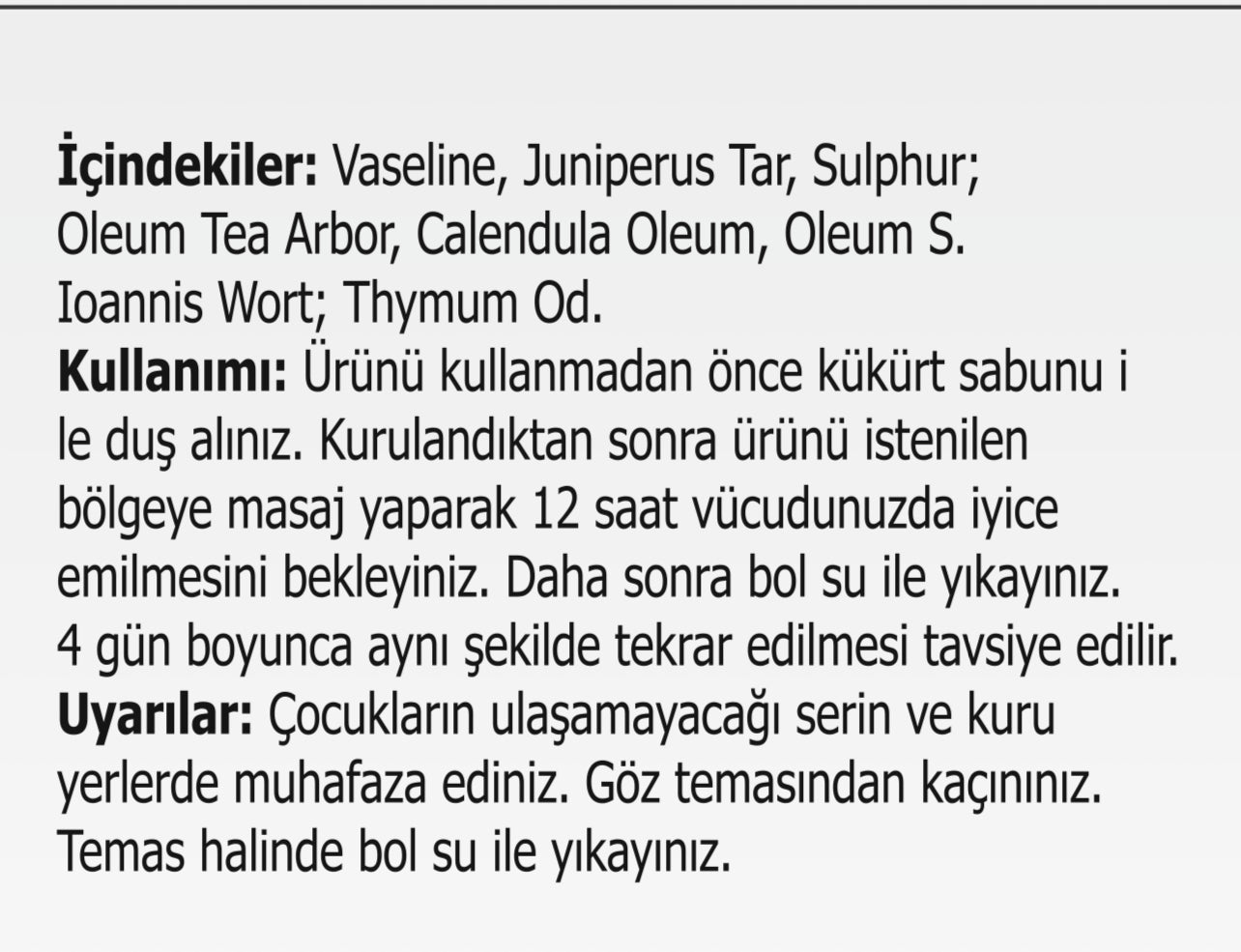 Birobit krem, uyuz, kaşıntı, egzama gibi cilt sorunlarına karşı tedavi sağlayan bitkisel içerikli özel bir formüldür.