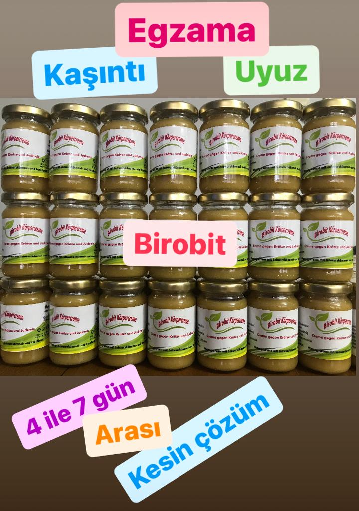 Birobit krem, uyuz, kaşıntı, egzama gibi cilt sorunlarına karşı tedavi sağlayan bitkisel içerikli özel bir formüldür.