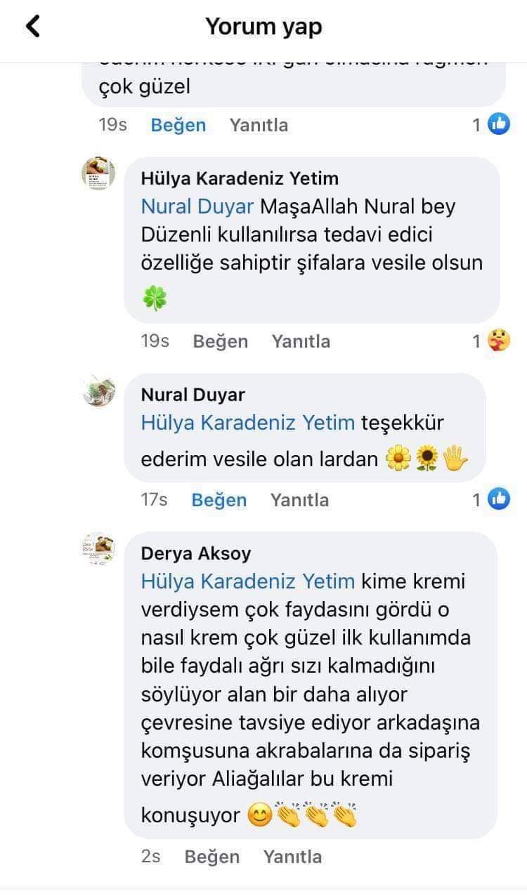 HÜMA & BERLİN
Bitkisel Ağrı Tedavi Edici Masaj Kremi