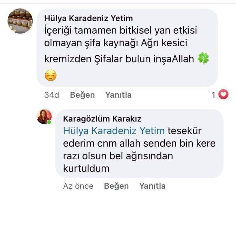HÜMA & BERLİN
Bitkisel Ağrı Tedavi Edici Masaj Kremi