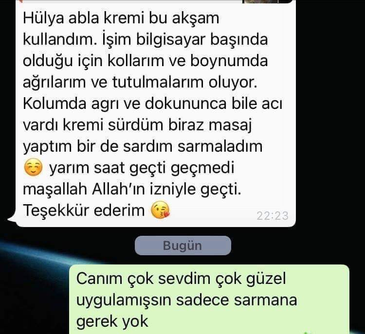 HÜMA & BERLİN
Bitkisel Ağrı Tedavi Edici Masaj Kremi