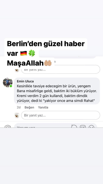 HÜMA & BERLİN
Bitkisel Ağrı Tedavi Edici Masaj Kremi