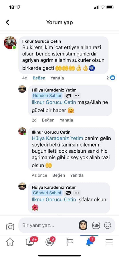 HÜMA & BERLİN
Bitkisel Ağrı Tedavi Edici Masaj Kremi