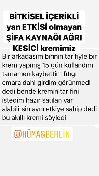 HÜMA & BERLİN
Bitkisel Ağrı Tedavi Edici Masaj Kremi
