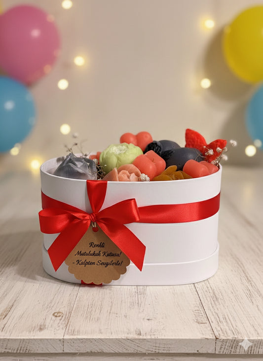 Bunte Glücksbox – Handgemachtes Seifen-Geschenkset