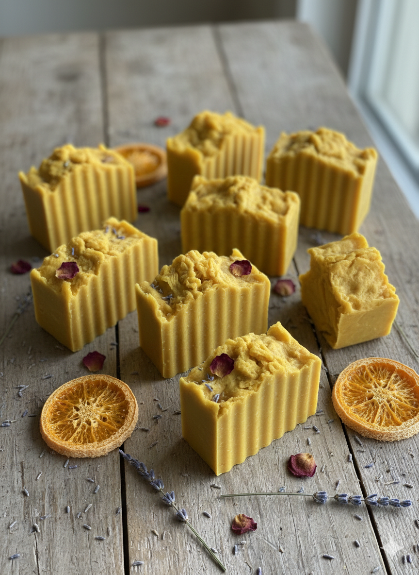 Hülyet Naturèl – Balkabağı Sabunu (El Yapımı & Sonbahar Özel) | Handgemachte Kürbis-Seife – Herbst Limited Edition