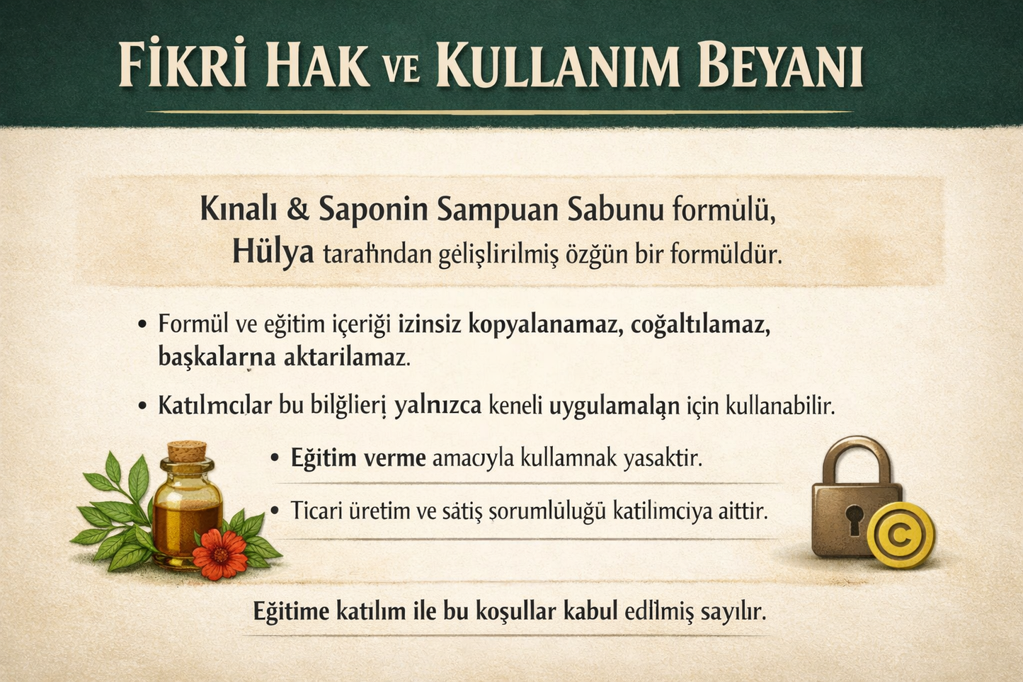 Bu eğitim, herkes için değil;
ama doğru kişiler için sabun yapımında seviye atlatan bir adımdır.
