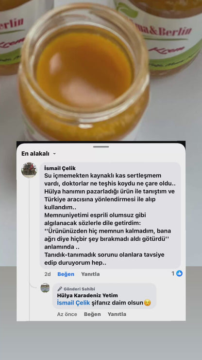 HÜMA & BERLİN
Bitkisel Ağrı Tedavi Edici Masaj Kremi