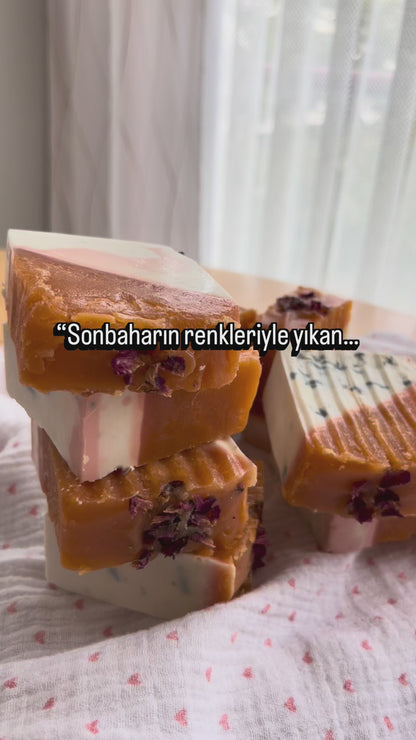 “Sonbahar temalı el yapımı sabun – Hülyet Naturèl koleksiyonu”